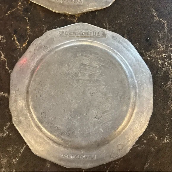 Set Of 4 Bread Plates Crown Castle Ltd USA Queen Anne Design 6 1/4” - Picture 12 of 13